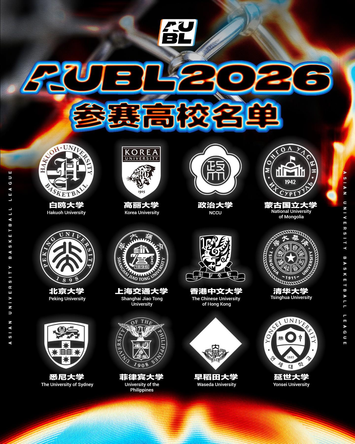 世界杯官方app入口-AUBL公布2026赛季名单:北大、清华、上交在列,香港中文入选